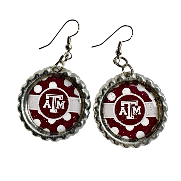 Texas A&M University Aggies Logo Memorabilia Souvenir Bracelet and Earring Set - Picture 5 of 6